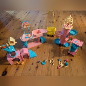 Vintage 90s Barbie Pet Store Playset Lot